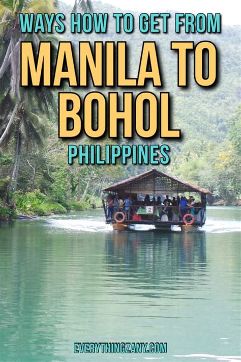 Manila to Bohol Island .